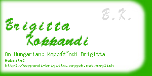 brigitta koppandi business card